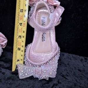 Pink Glitter Kids Shoes